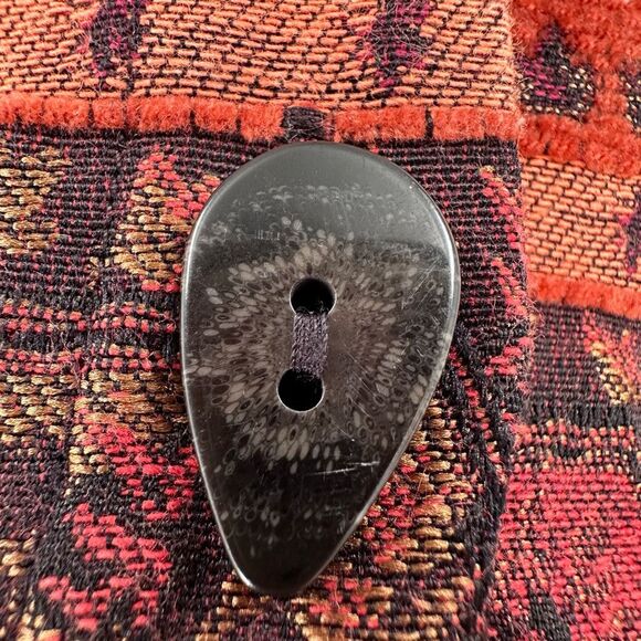 Christopher Banks Women's Floral Southern Tapestry Western Button Vest Red Large - Picture 8 of 10